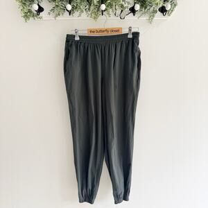 Good American Sueded Track Jogger Green/Gray Woman’s Size 2 bb18